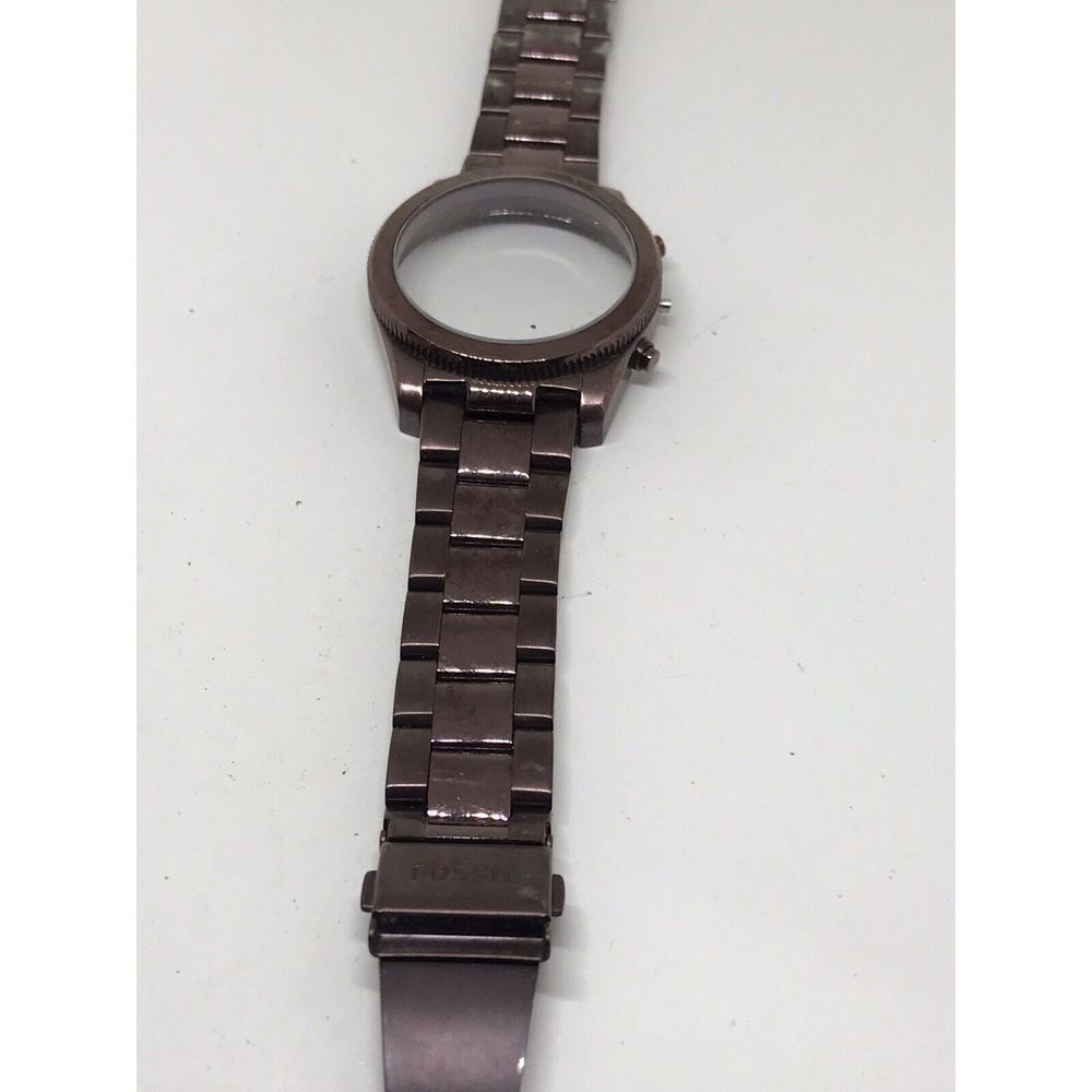 Fossil Watch Bracelet Links Case Crystal Parts Used Clasp Woman’s Band 18mm Z654
